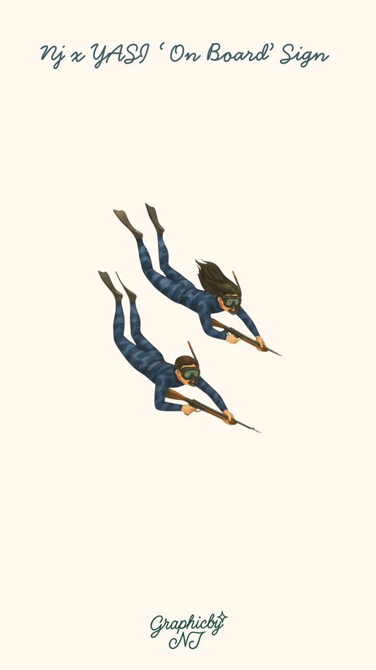 NJ “Yasi On Board” Warning Sticker